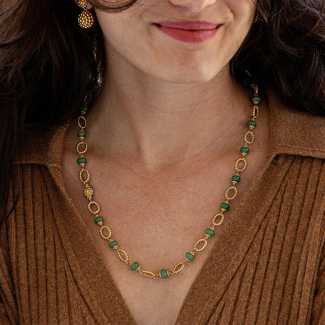 Berry & Bead 24" Chain - Meadow Jade