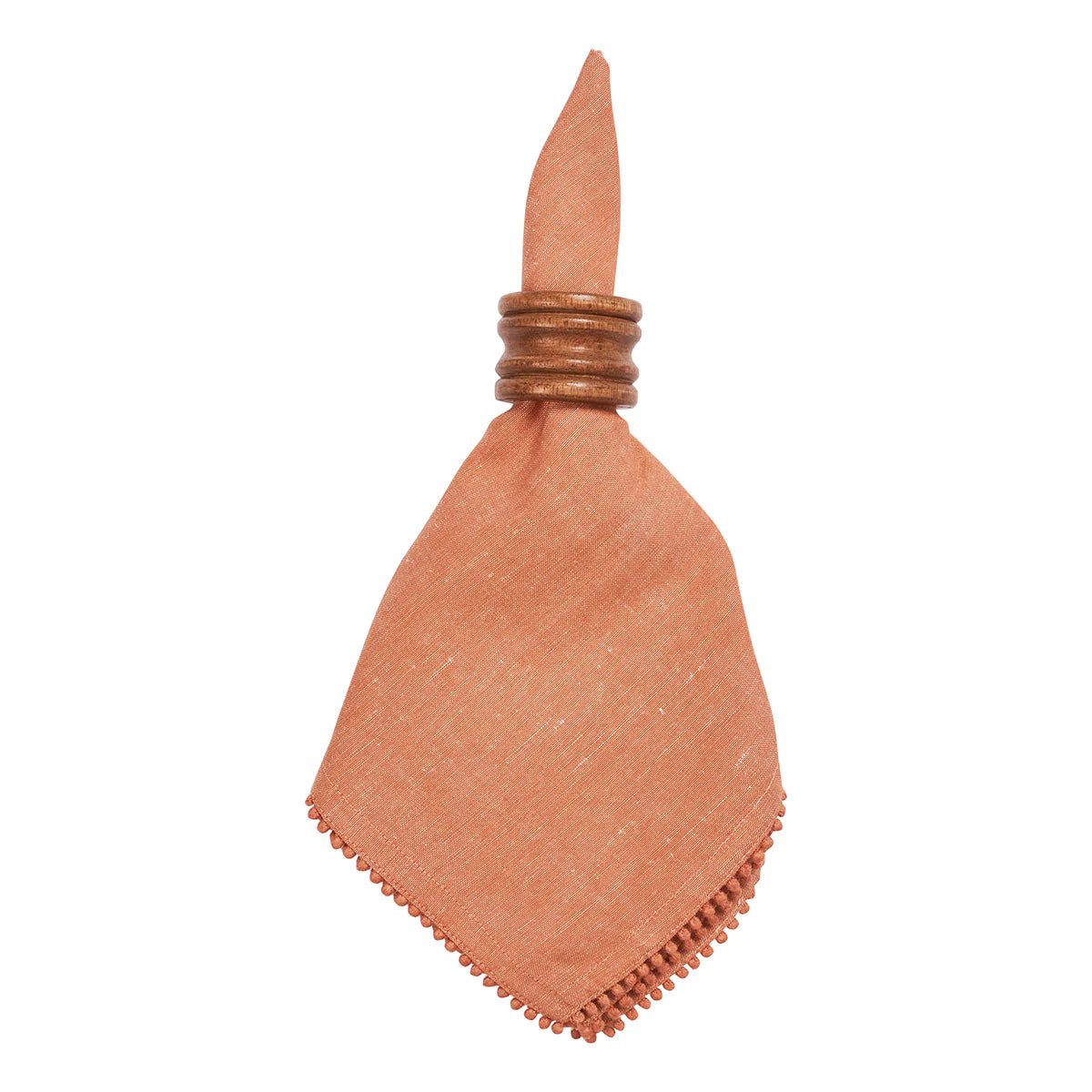 Berry Trim Napkin-Persimmon