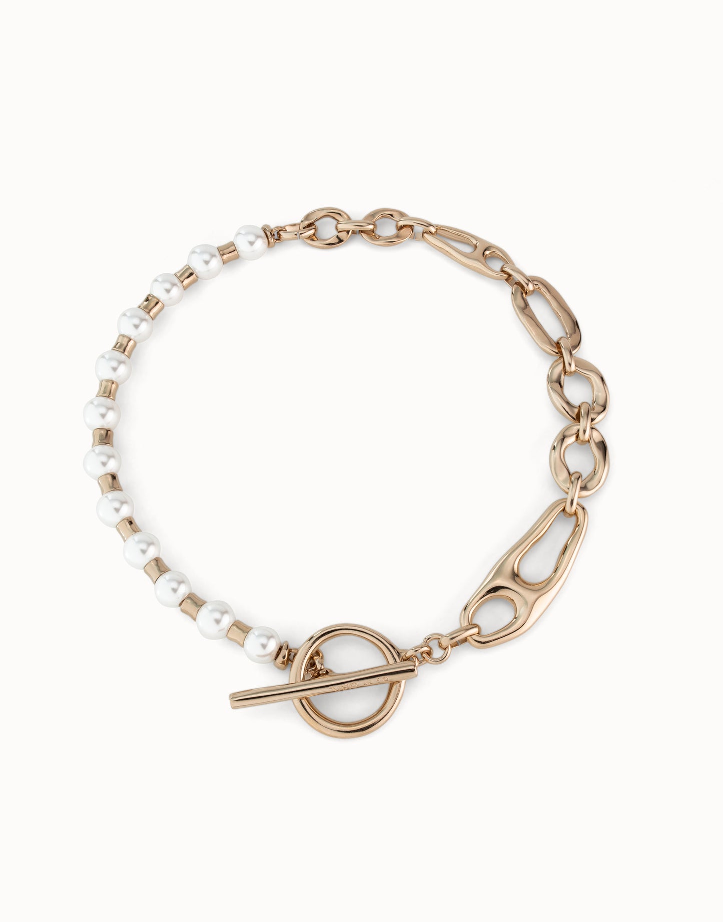 Pearl and Match Gold Necklace