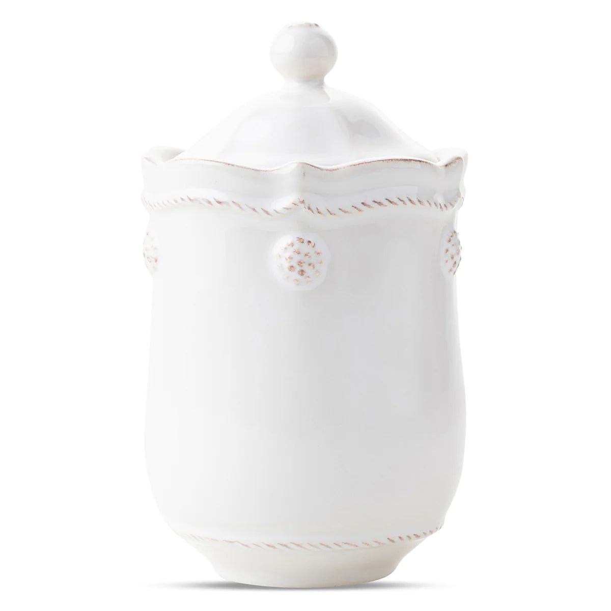 Berry & Thread Jar with Lid - Whitewash