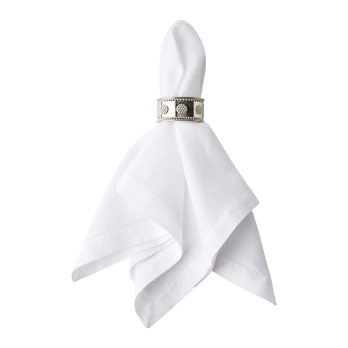 Berry & Thread Napkin Ring - Silver
