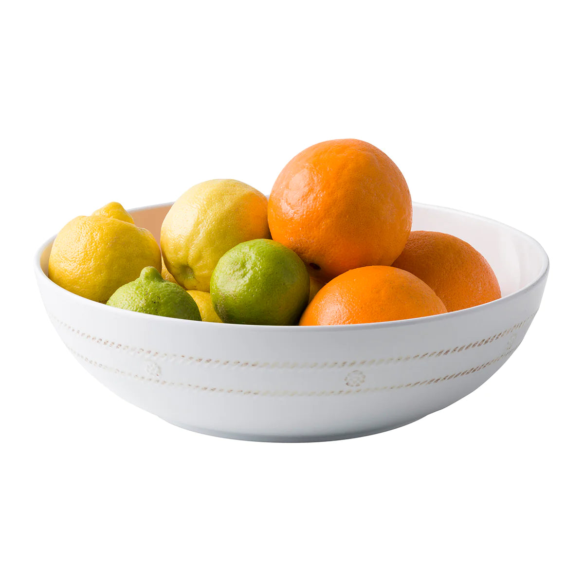 Berry & Thread Melamine 12" Bowl - Whitewash