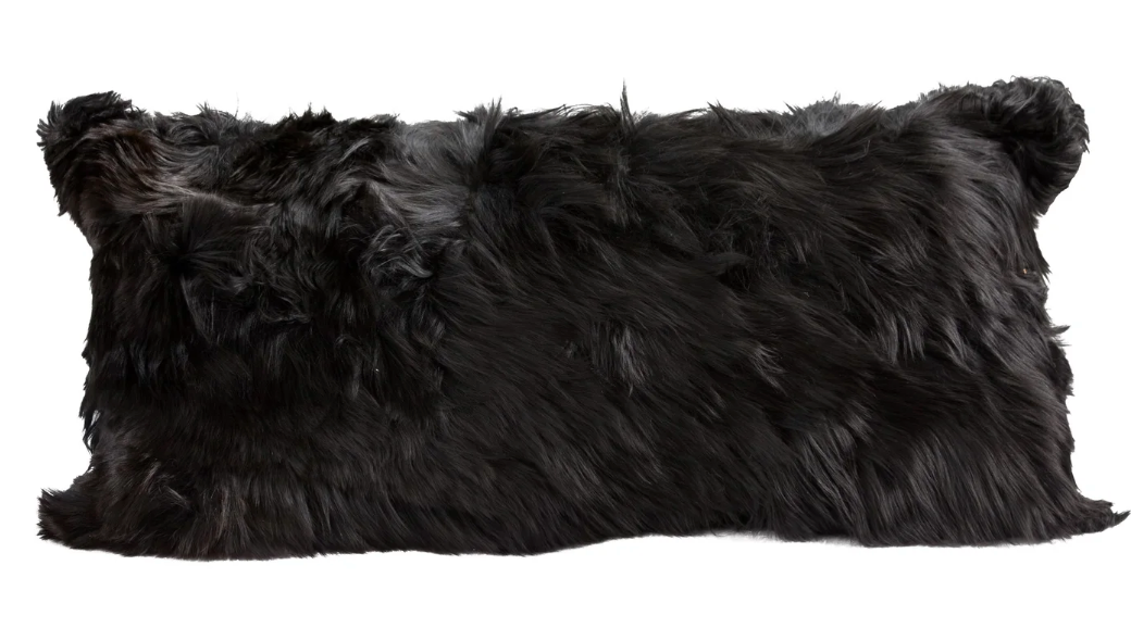 Suri Modern Peruvian Alpaca Lumbar Pillow - 11x22