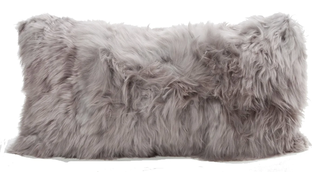 Suri Modern Peruvian Alpaca Lumbar Pillow - 11x22