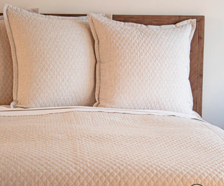 Faux Linen Coverlet Set
