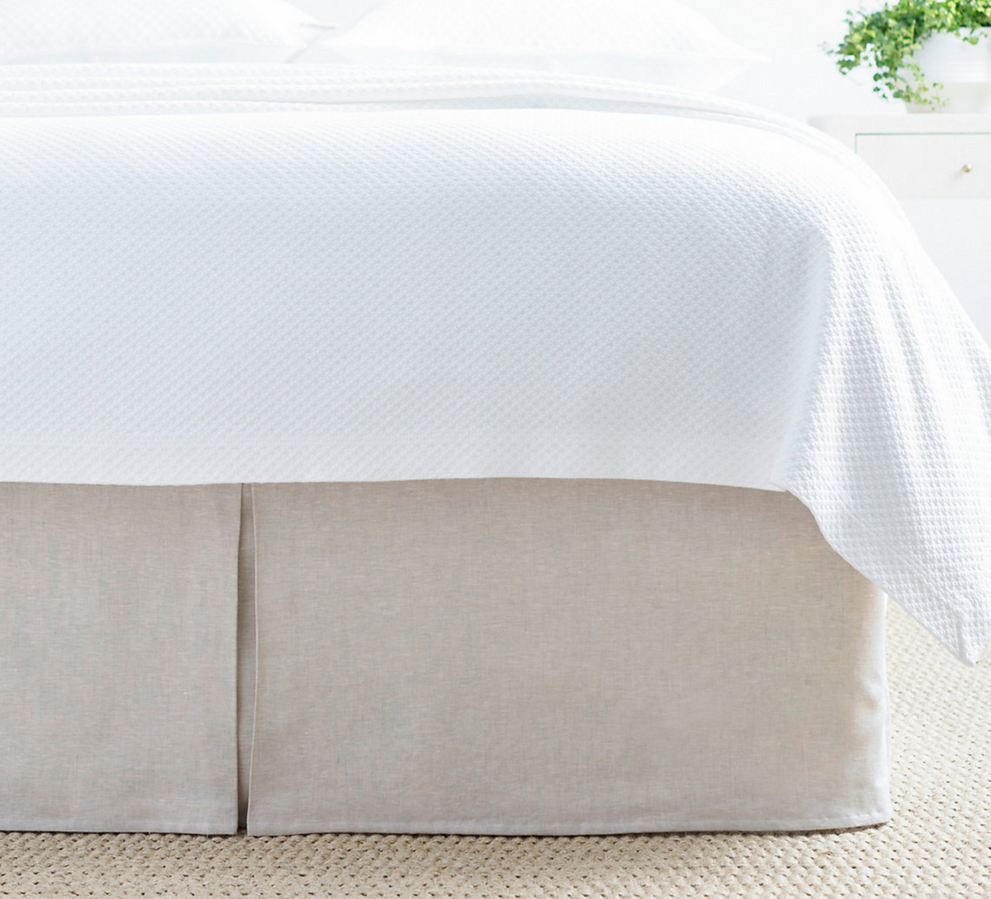 Lush Linen Bed Skirt-Full /Queen