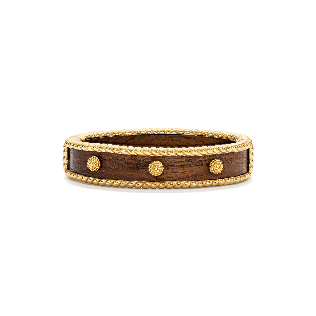 Small Hinged Cuff- Teak