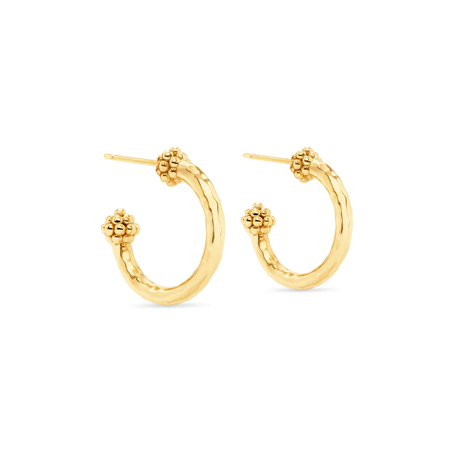 Berry Small Hoop Earrings - Gold