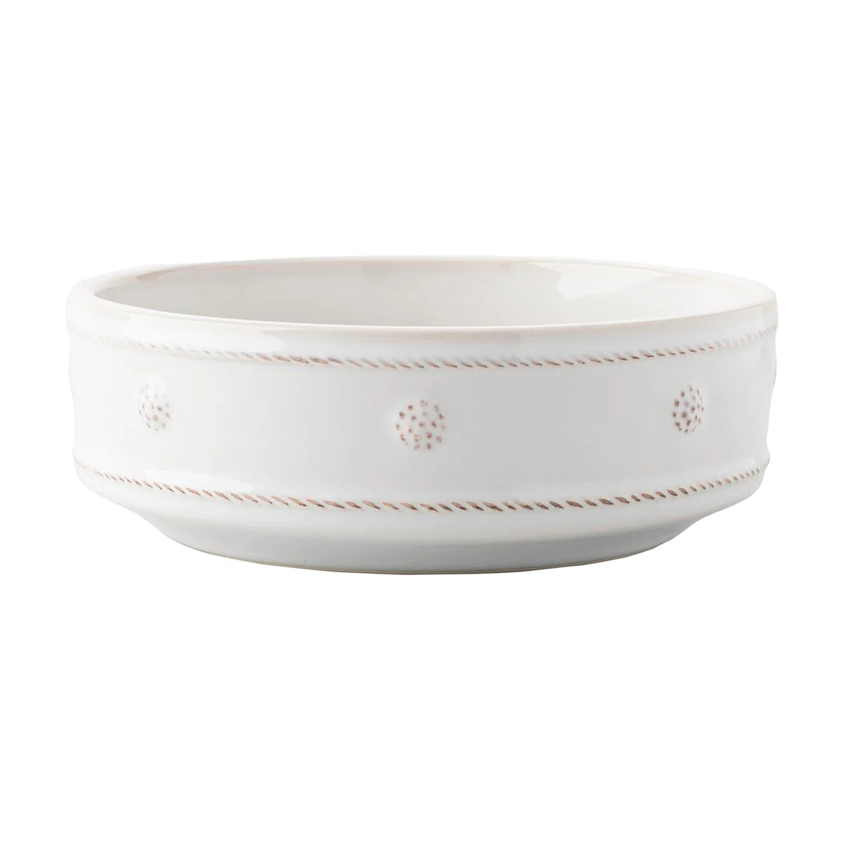 Berry & Thread 8.25" Pet Bowl - Whitewash