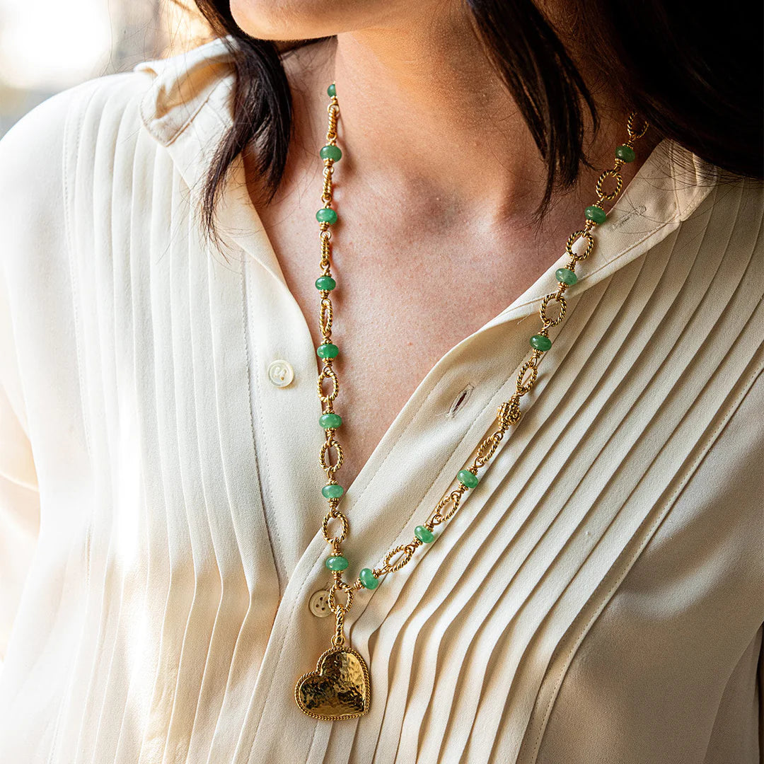 Berry & Bead 24" Chain - Meadow Jade