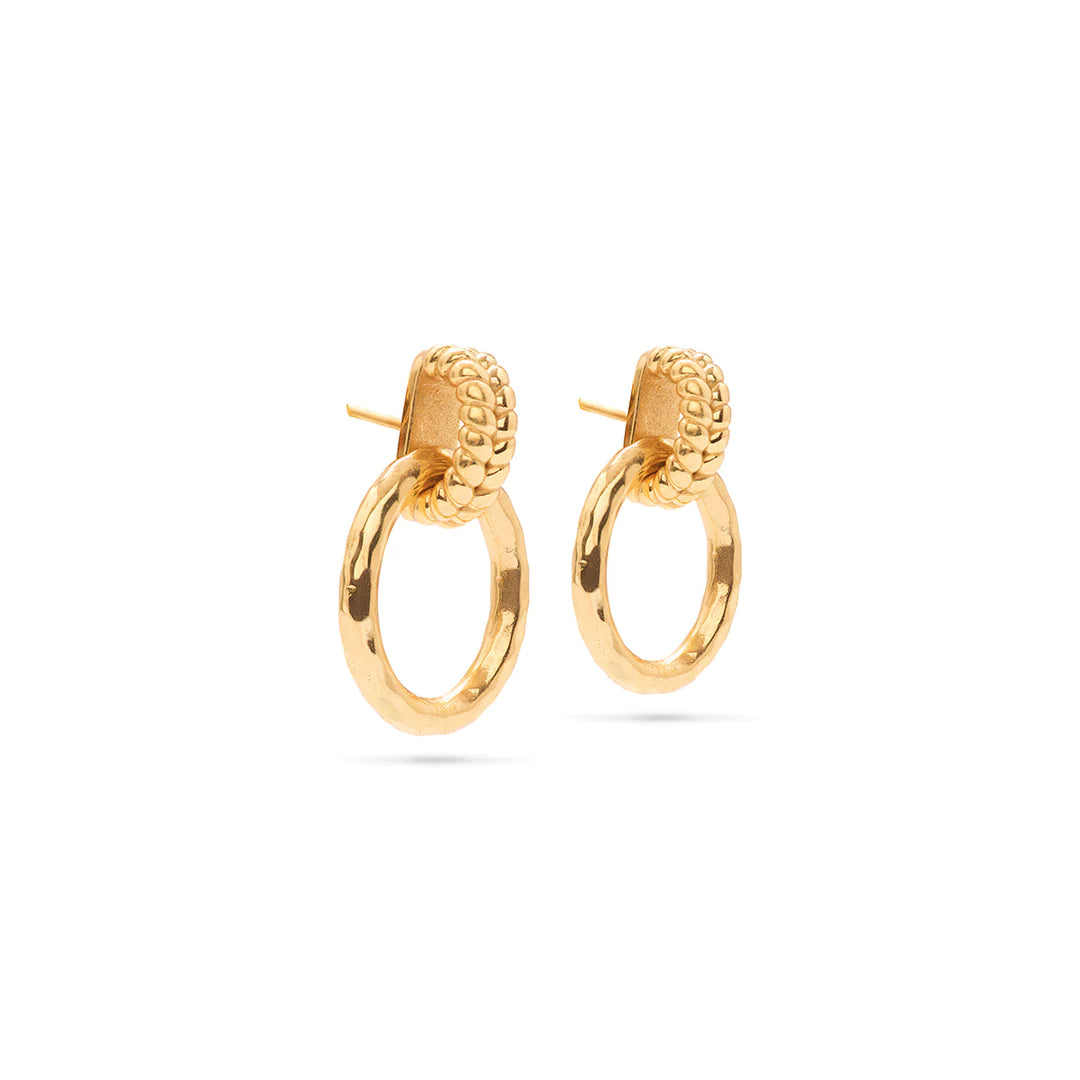 Cleopatra Regal Link Earrings - Gold
