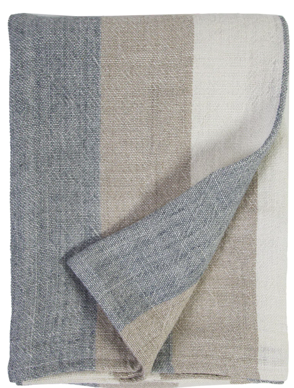 Monterey Ocean / Natural Blanket-King