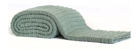 Pleated Knit Throw