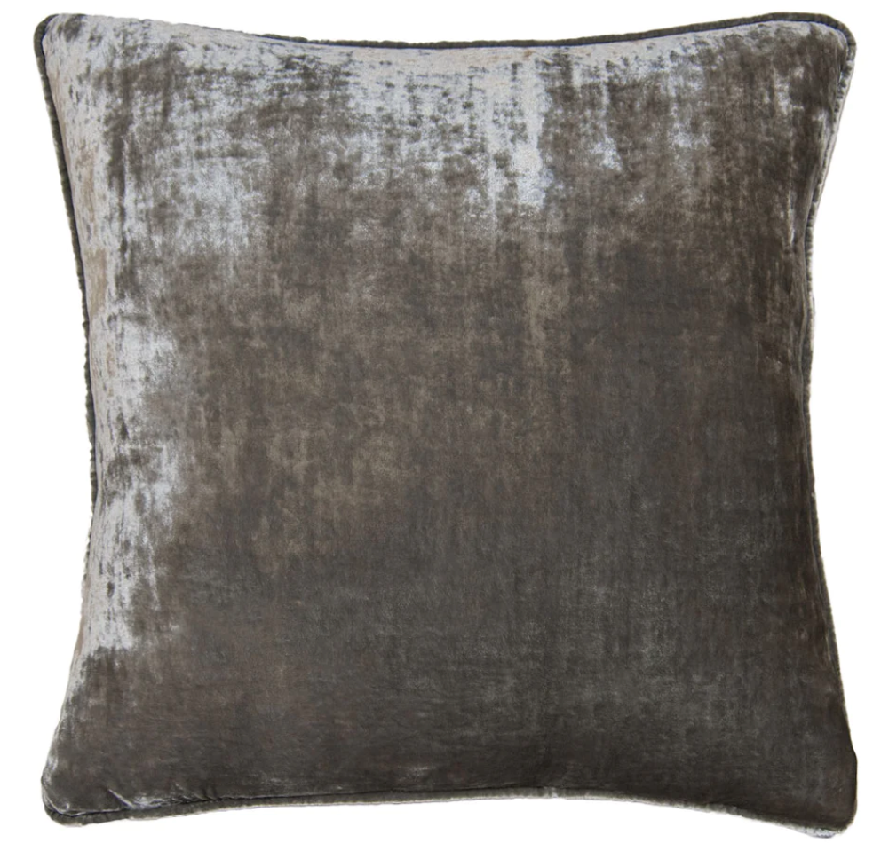 Vintage Velvet Silver Pillow