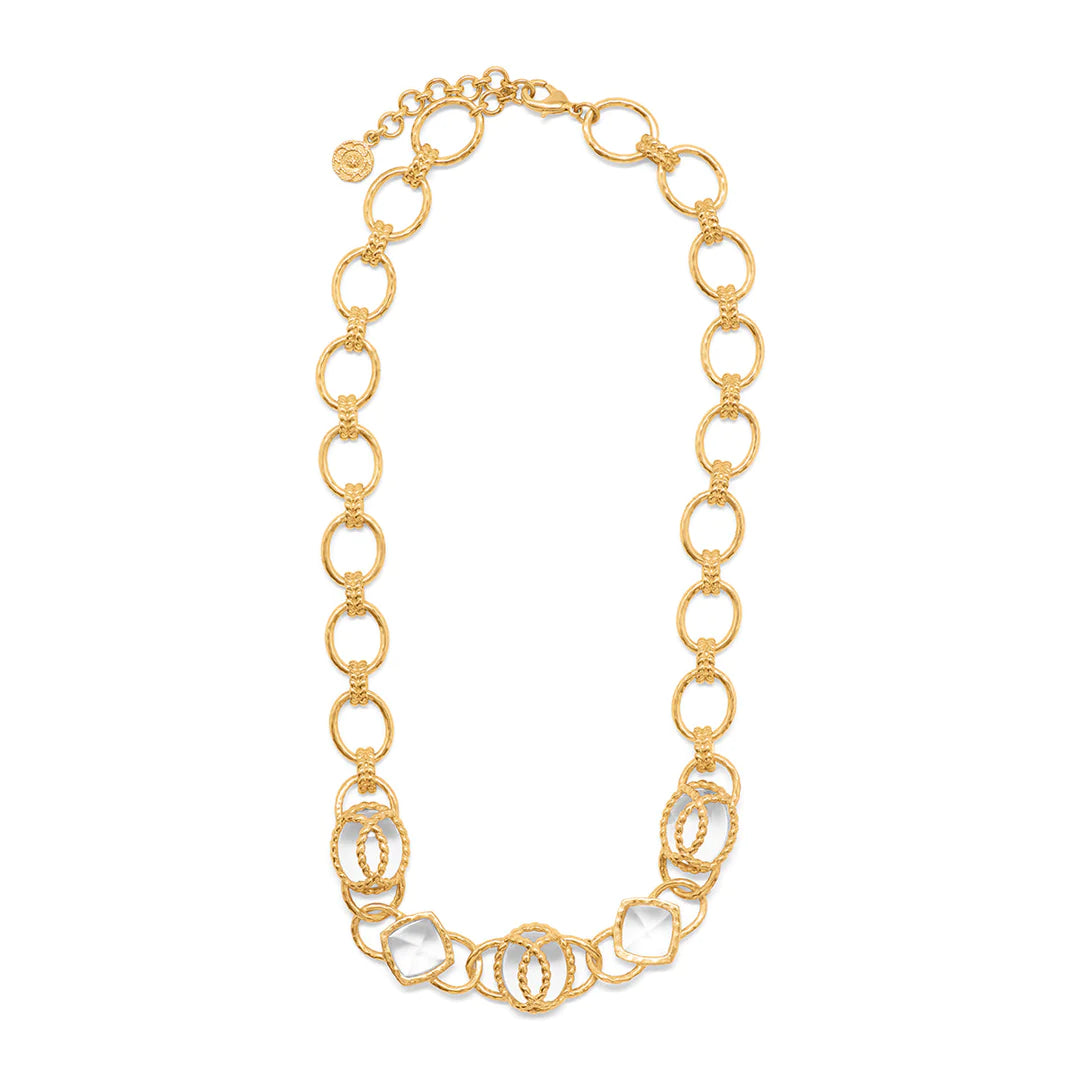 Blandine Chain Necklace - Clear Quartz