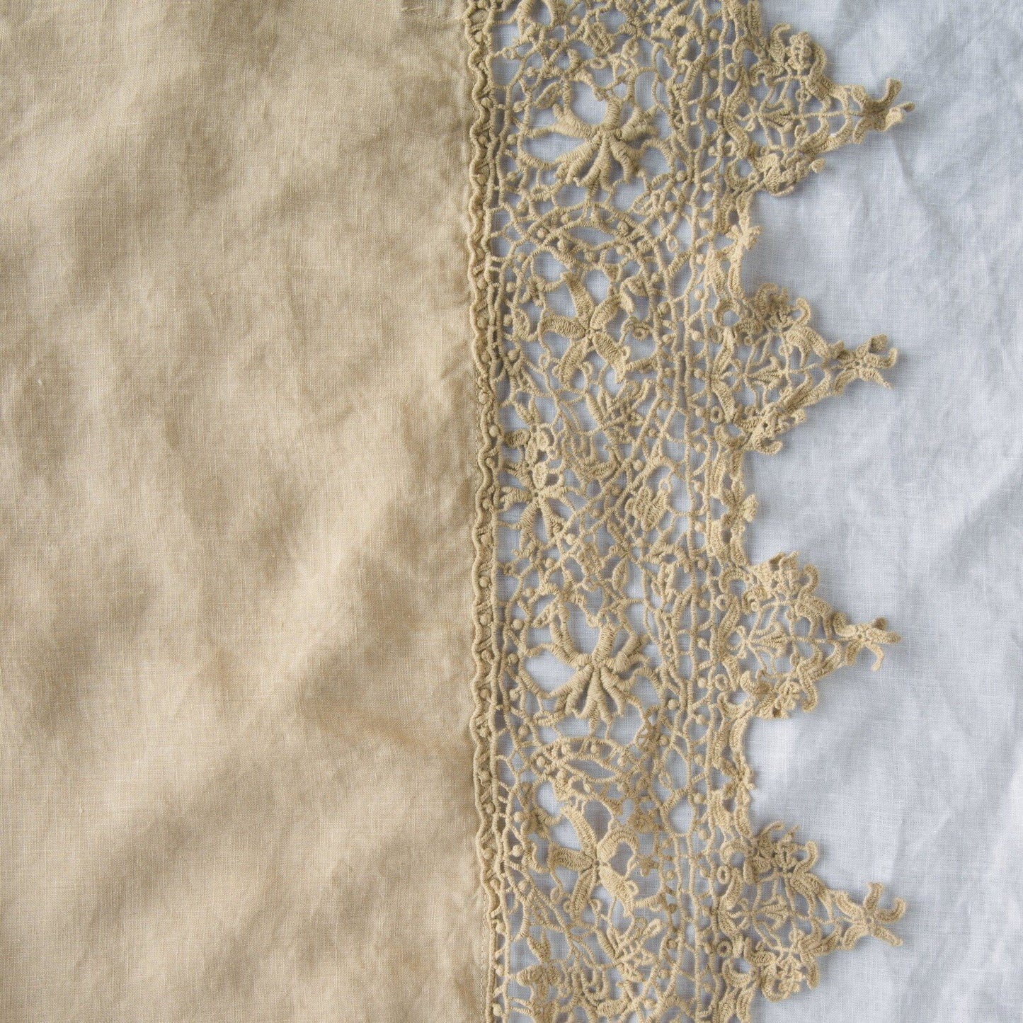 Linen with Frida Lace Pillowcase (Single)