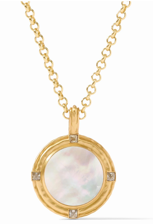 Astor Pendant  Necklace-Mother of Pearl