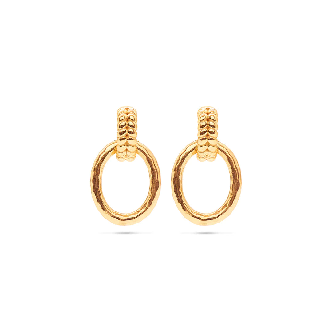 Cleopatra Regal Link Earrings - Gold
