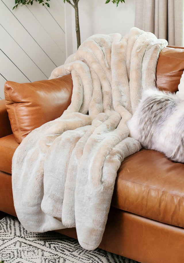 Couture Pearl Mink Throw 60 x 72