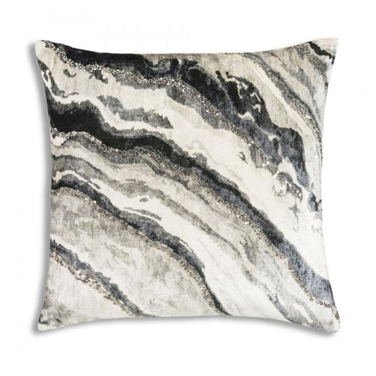 Distressed Marble Onyx Pillow 22"