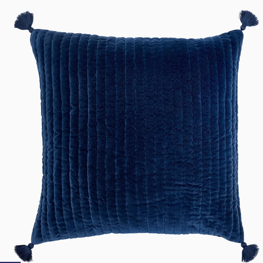 Velvet Indigo Decorative Pillow