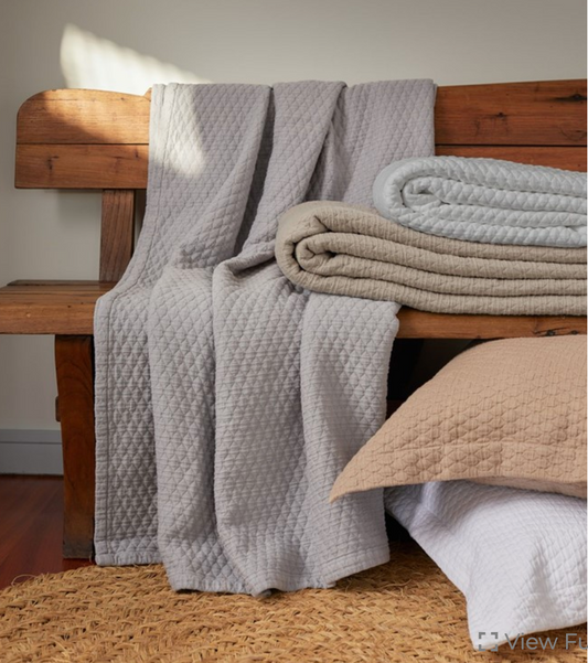 Simply Cotton Coverlet- Taupe