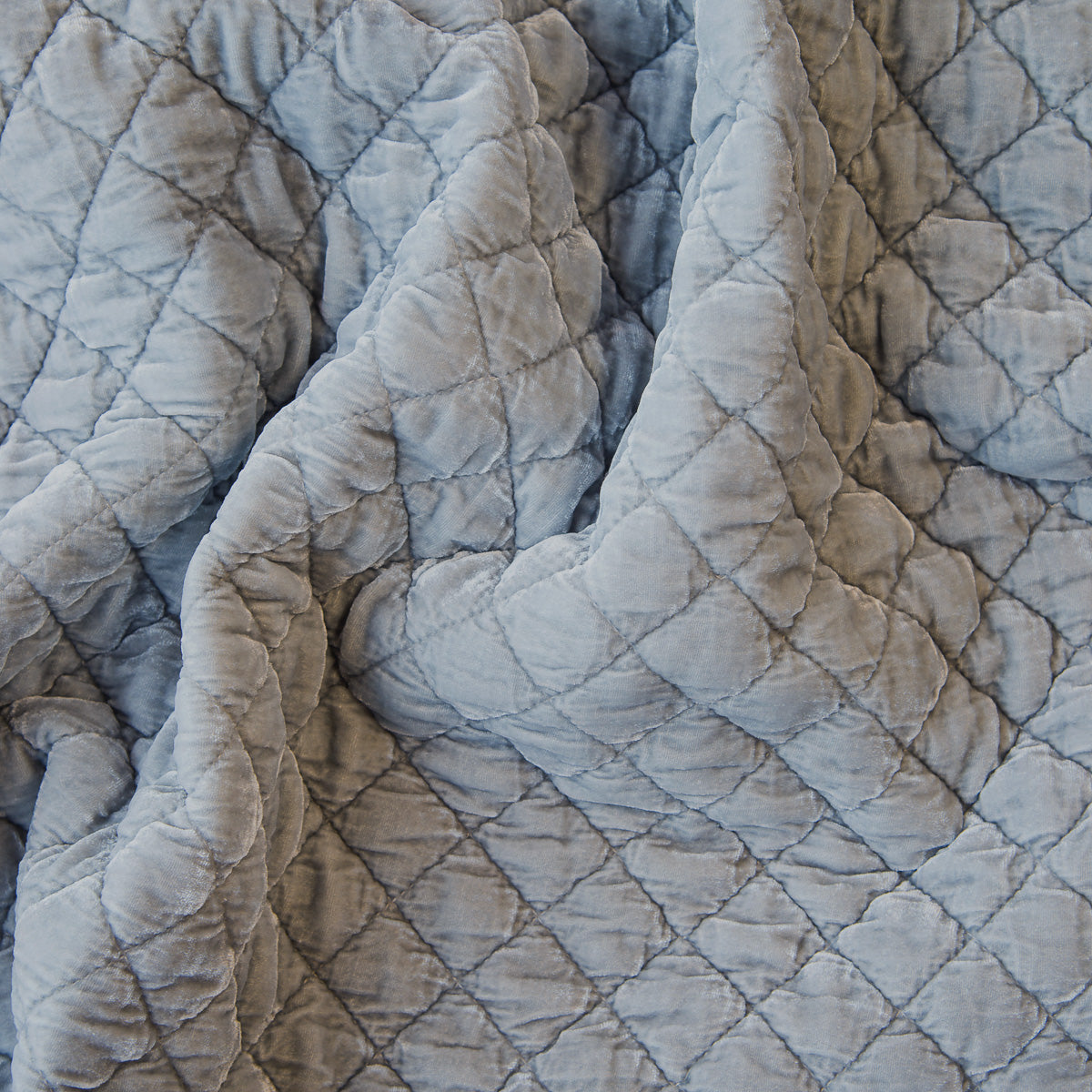 Silk Velvet Quilted Throw Blanket