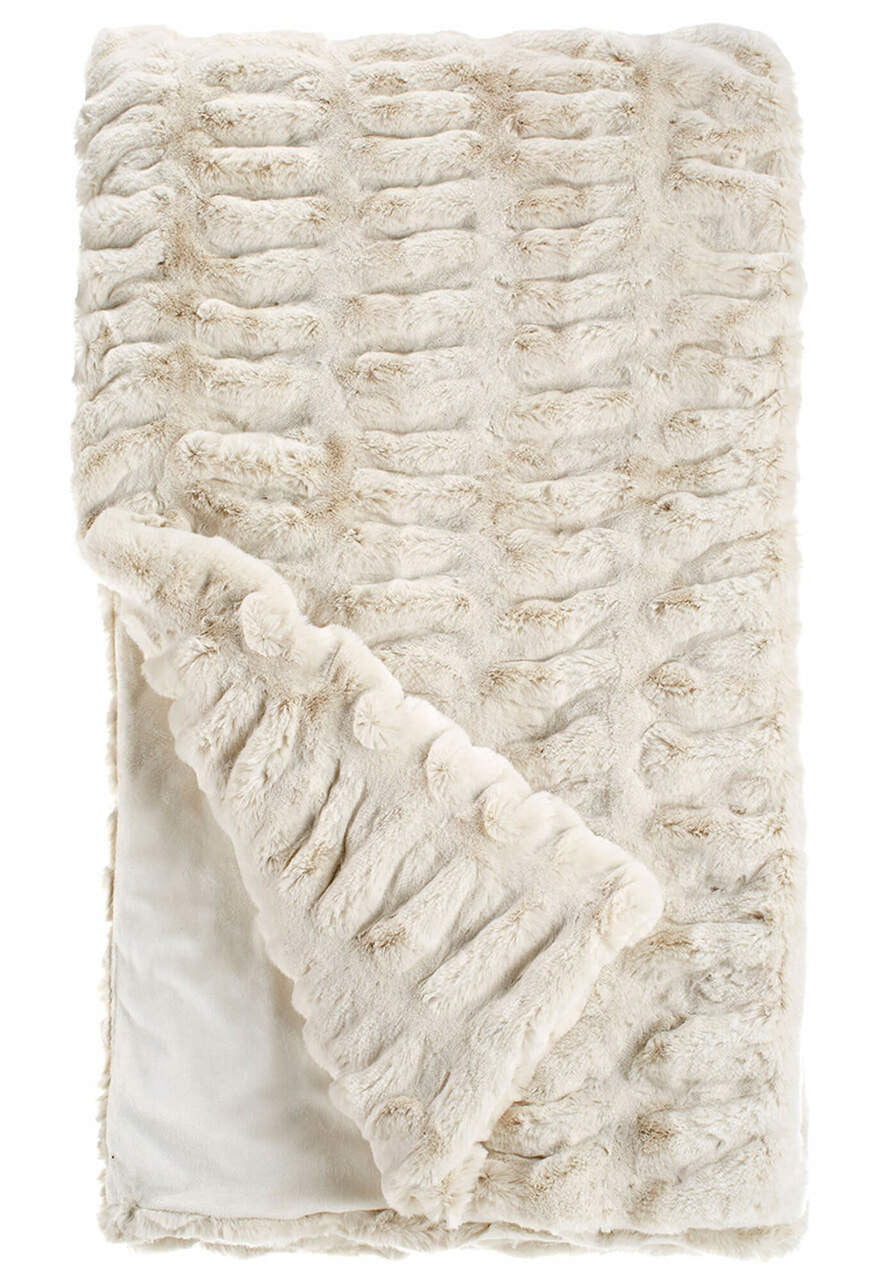 Couture Ivory Mink Throw